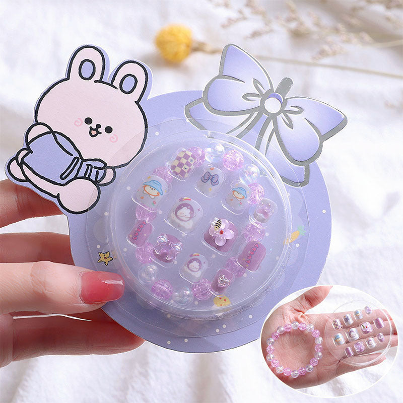 sengpan Children's Bracelet Ring Cartoon Combination Toy Beaded Nail Art