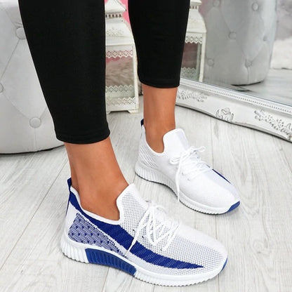 Summer New Women's Shoes Casual Fashion Breathable Running Sneaker Flying Woven Shoes Women's Sports Shoes