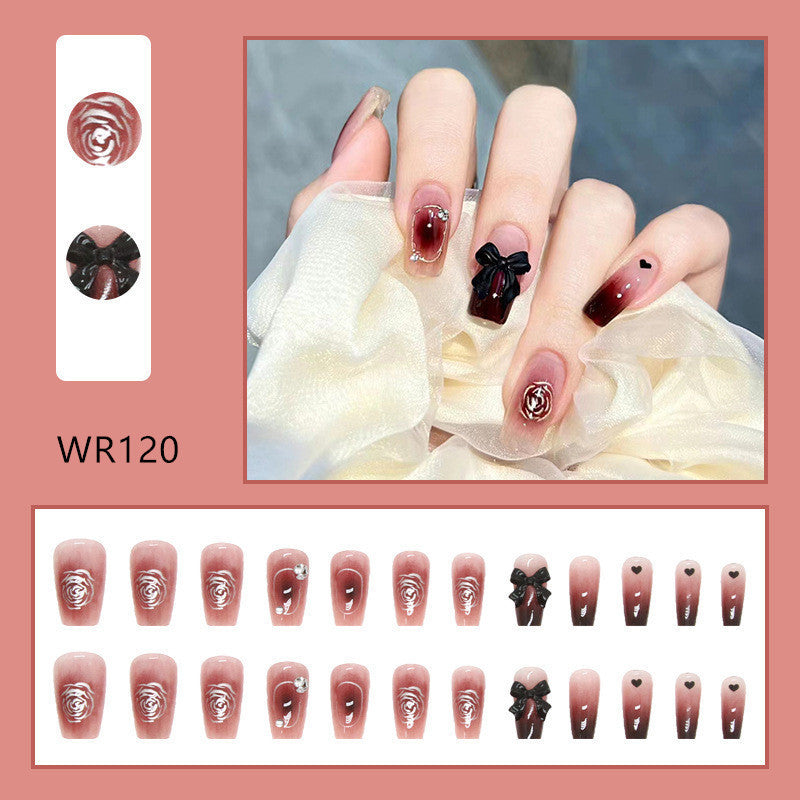 sengpan Blooming Gradient Piece Removable Finished Wear Nail Art