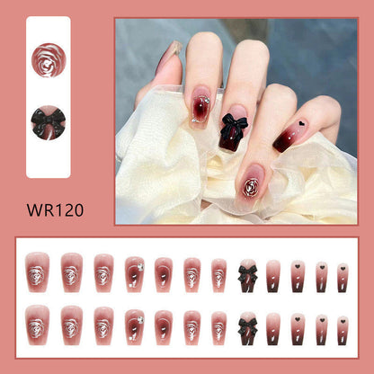 sengpan Blooming Gradient Piece Removable Finished Wear Nail Art