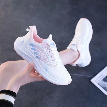 Fly-Knit Sneakers Women's Shoes Ins Trend  Spring and Autumn New Running Shoes Fashion Korean Style Women's Casual Shoes