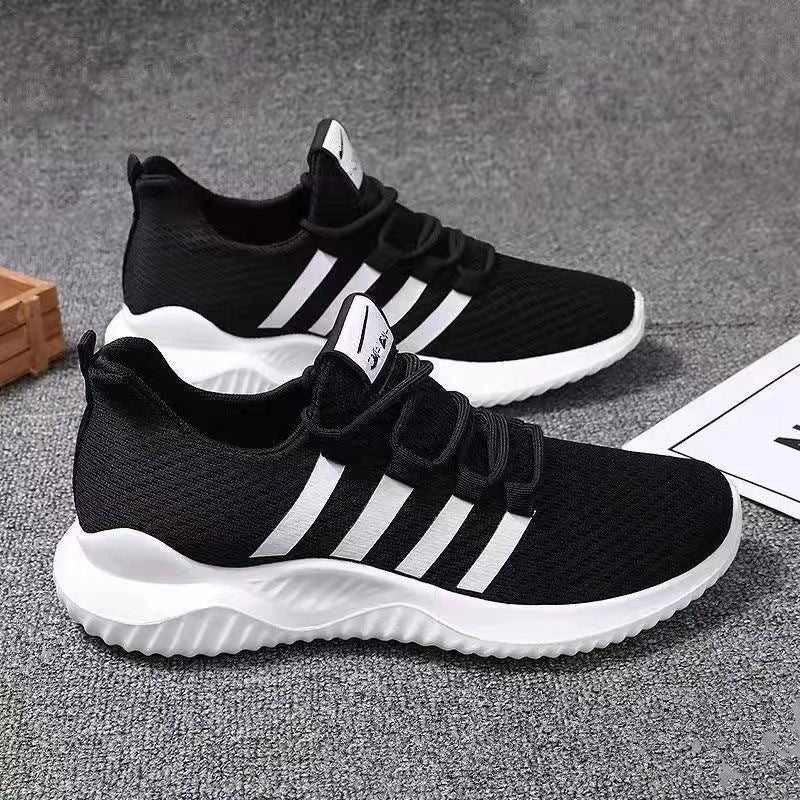 sengpashop Men's Shoes Summer Breathable Casual Korean Sports Mesh Shoes Trendy All-Matching Running Shoes Youth Harajuku Wind Mesh Red Shoes