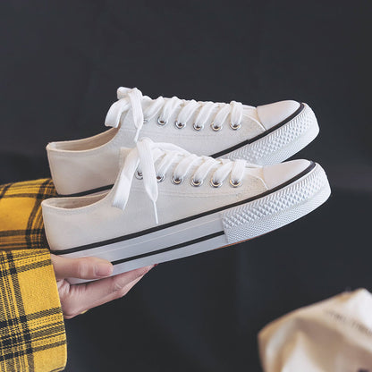 Wholesale  Spring and Autumn Classic Canvas Shoes Women's Shoes Students Korean Style White Shoes Couple Men's Shoes Casual Board Shoes