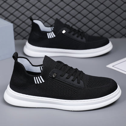 New Fly-Knit Sneakers Cross-Border  Men's Casual All-Matching Fashion Trendy Breathable Running Shoes Shoes