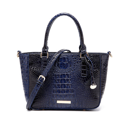 SENGPAN New 2025 New  independent station hand-held underarm crossbody tote retro women's bag Brahman crocodile pattern