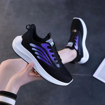 Fly-Knit Sneakers Women's Shoes Ins Trend  Spring and Autumn New Running Shoes Fashion Korean Style Women's Casual Shoes