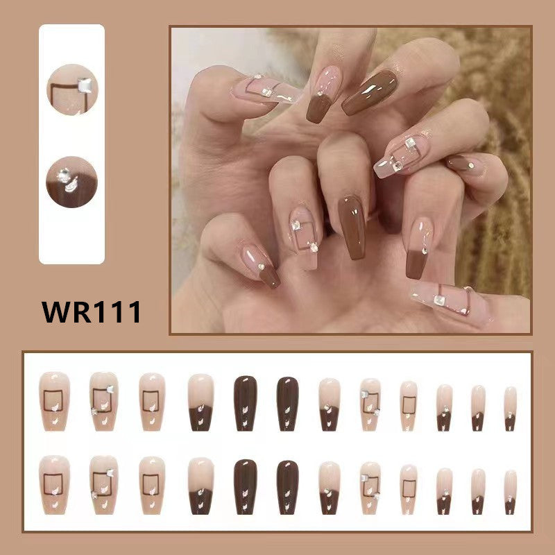 sengpan Blooming Gradient Piece Removable Finished Wear Nail Art