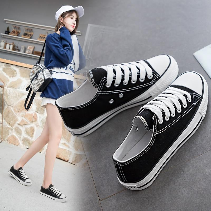 Wholesale  Spring and Autumn Classic Canvas Shoes Women's Shoes Students Korean Style White Shoes Couple Men's Shoes Casual Board Shoes