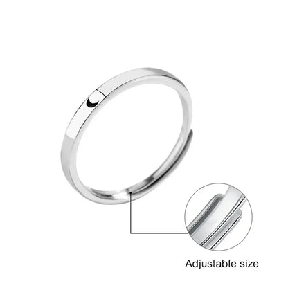 sengpan Sun Moon Couple Rings Set Open Adjustable Ring Eachother Lovers Minimalist ring gift Engagement Wedding Rings Bride Jewlery