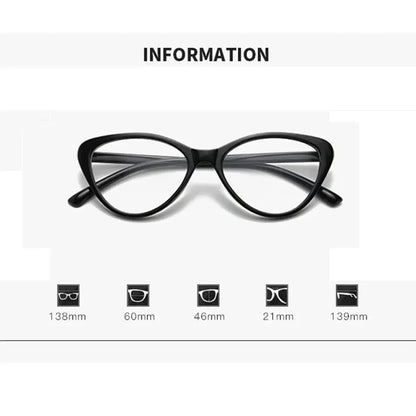 sengpan Women Anti Blue Rays Glasses Fashion Cat Eye Computer Goggles Big Frame Eyeglasses Care Blue Light Blocking Eyewear