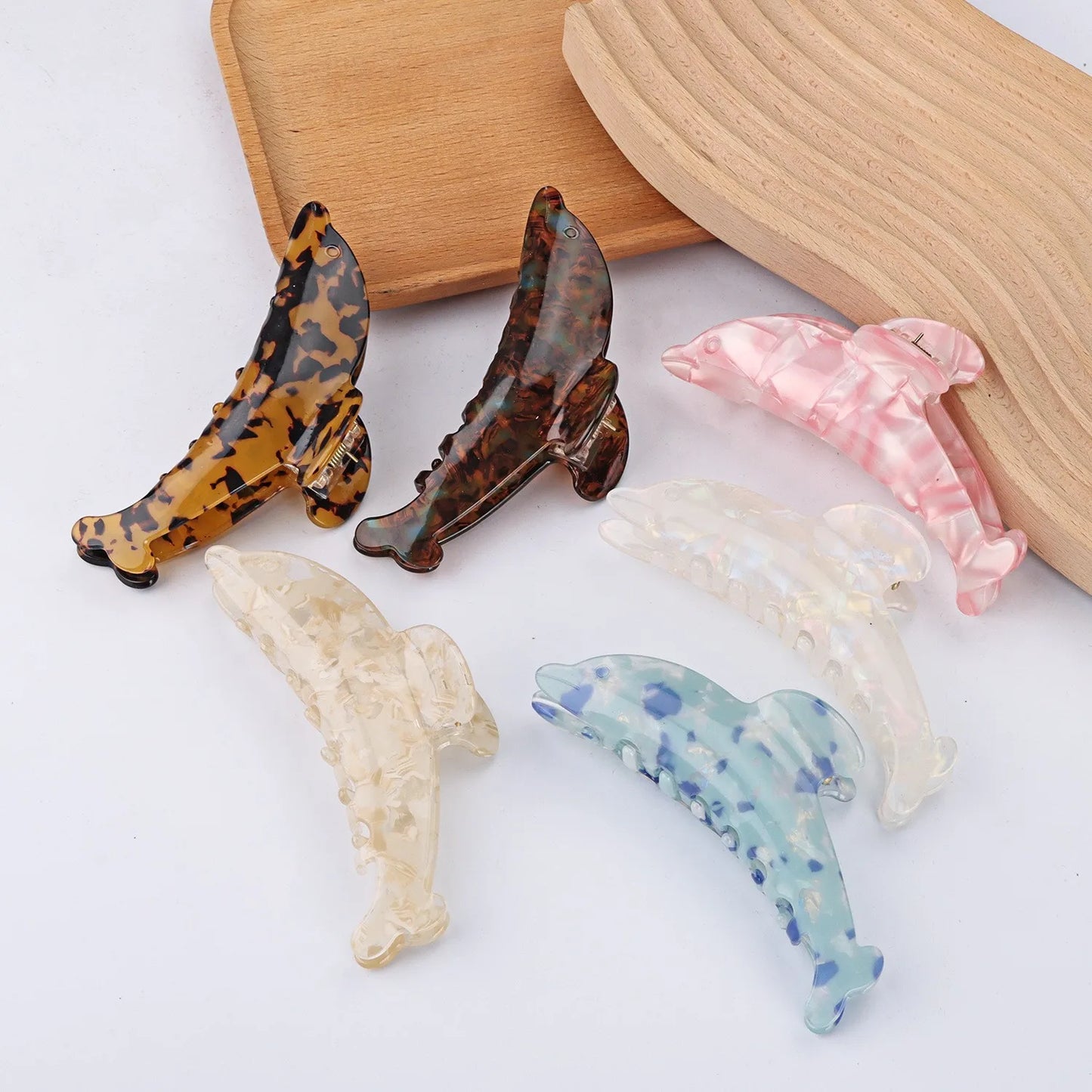 sengpan Cartoon Dolphin Hair Claw Clip Cute Hair Clips Popular Hair Catches Kawaii Hair Accessories for Women Girls