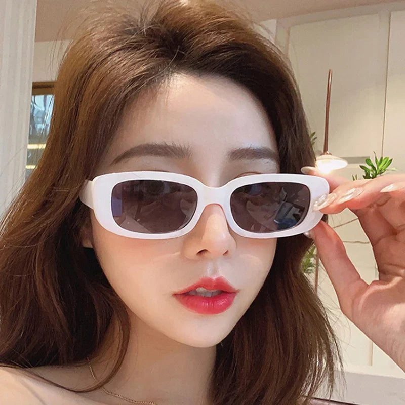 sengpan Fashion Vintage Small Square Frame Sunglasses UV400 For Women Retro Punk Rectangle Summer Sun Glasses Eyewear Sun Shades