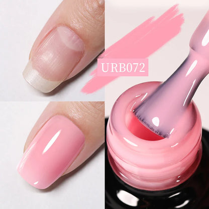 sengpan SUGAR Aurora Rubber Gel Nail Iridescent Pearl Effect Metallic Mirror Nails Manicure Soak Off UV LED No Wipe Top Coat Base Gel