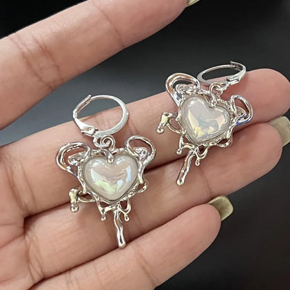 Lianfudai New Creative Star Earrings Fashion Tremella Earrings Gifts For Women Gift Holiday Jewelry Cute Star Earrings