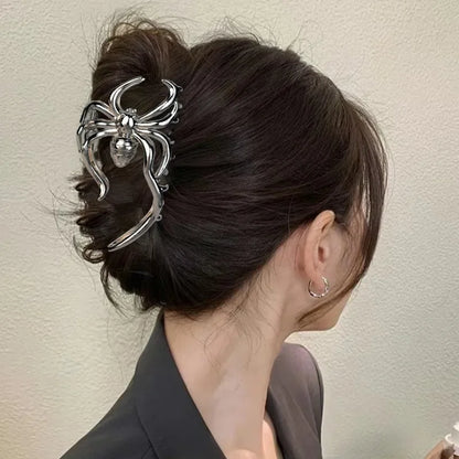 sengpan Gothic Spider Web Bat Metal Hair Crab Alloy Halloween Hair Claw Clips Hairgrip Hairpins Barrette Clamps Party Hair Accessories