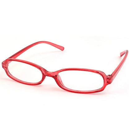 sengpan Y2K Women Retro Oval Square Glasses Red Green Frame Glass Eyewear Decorative Computer Anti-blue Eyeglasses with Seaside Driving