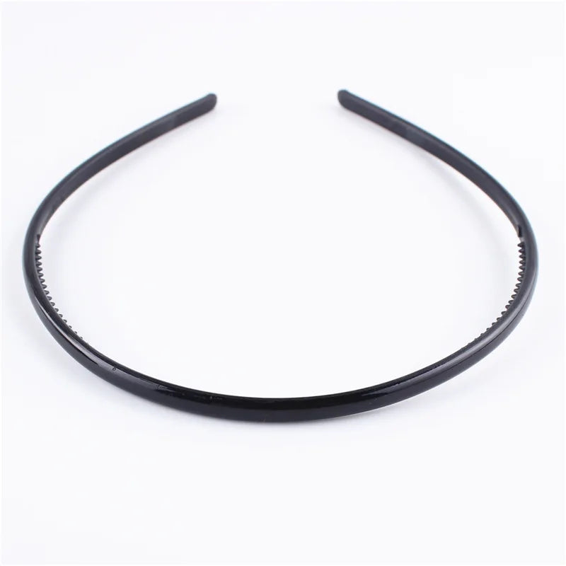 sengpan Black Metal Wavy Headband Men Women's Hair Band Head Hoops Bands Headwear Sport Headbands Hairband Bangs Holder Hair Accessories