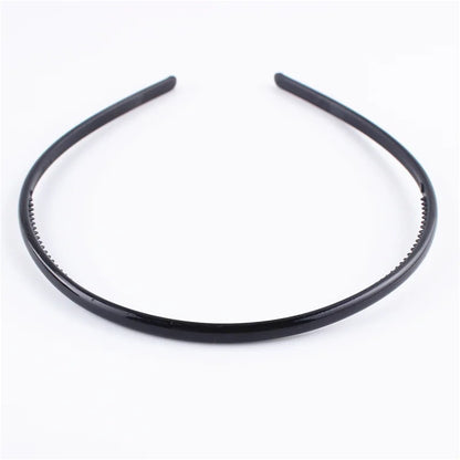 sengpan Black Metal Wavy Headband Men Women's Hair Band Head Hoops Bands Headwear Sport Headbands Hairband Bangs Holder Hair Accessories