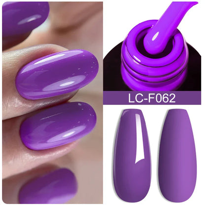 sengpan 7ML Gold Foil Quick Extension Gel Nail Polish Nude Purple Nail Flakes Vernis Semi Permanent UV Gel Nail Art Hard Gel