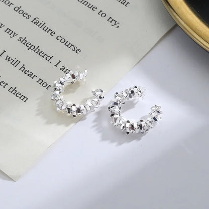 sengpan Hot 1 Pcs Irregular Star Clip Earrings For Women Fashion Simple No Piercing Ear Cuff Jewelry Gift