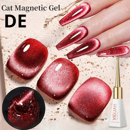 sengpan Magnetic Gel Purple Color Reflective Glitter Cat Eye Gel Polish 자석젤  Semi-permanent Nail Polish UV Venalisa for Manicure