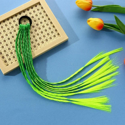 sengpan Korean Fashion Kids Wig Braids Girls Dirty Braid Hair Rope Children Gradient Barrettes Headwear Baby Kids Hair Accessories