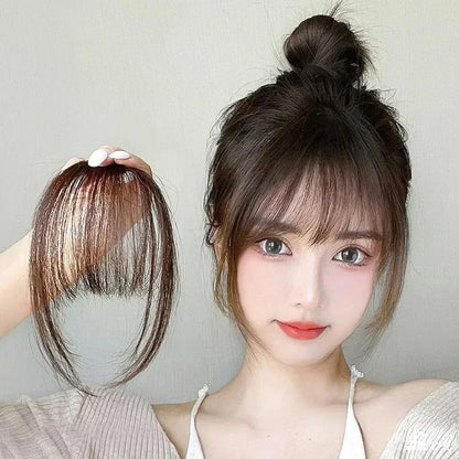 sengpan Fake Air Bangs Hair Styling Tools Hair Clip-In Extension Synthetic Hair Fake Fringe Natural False Hairpiece Women Clip In Bangs