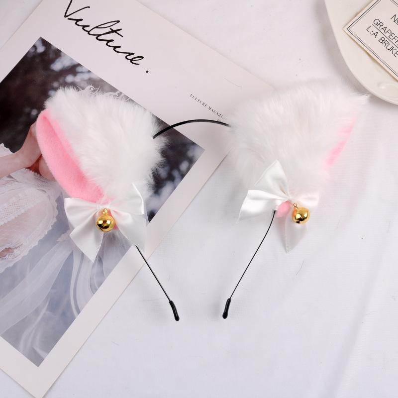 sengpan western jewelry for women  Masquerade Halloween Cat Ears Headwear Cosplay Cat Ear Anime Party Costume Bell Headwear Headband Hair Accessories