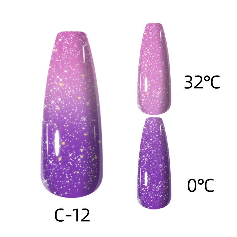 sengpan 7.3ml Thermal Gel Polish More Colors Temperature Color Changing Glitter UV Gel Varnish Soak Off UV LED Gel Lacquers Nail Polish