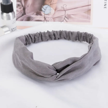 Lianfudai 2024 New Design Fashion Women Summer Style Headbands Bohemian Girl Cross Turban Bandage Bandanas Hairbands Hair Accessories