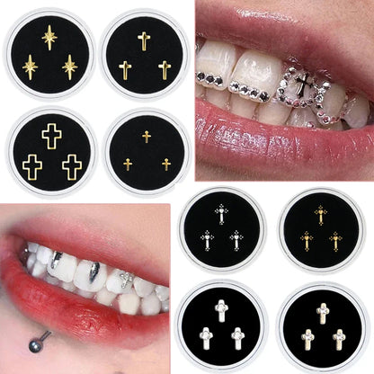 sengpan 3pcs Tooth Gems Dentaire Gems Dentaire Tand Steentjes Beauty Dental Crystal Teeth Jewelry Gem Tooth Decoration