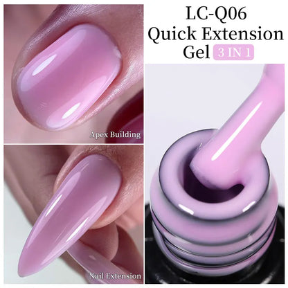 sengpan 7ML Quick Extension Gel Nail Polish Gold Foils Glitter Polish Vernis Semi Permanent UV Gel Nail Art Soak Off Hard Gel