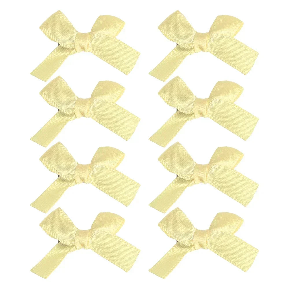 sengpan 8pcs Bowknot Hair Clip Sweet Ballet Ribbon Bow Hairpin Bang Clip Korean Girl Mini Bobby Pin Grab Female Color Ballet Headwear