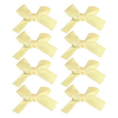 sengpan 8pcs Bowknot Hair Clip Sweet Ballet Ribbon Bow Hairpin Bang Clip Korean Girl Mini Bobby Pin Grab Female Color Ballet Headwear