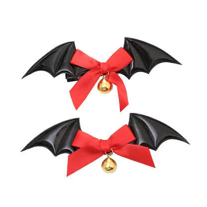 sengpan Devil Hair Clip Bat Wing Barrette for Halloween Party Wear Hairpin Cosplay Props Theme Creative Photo Prop Costume