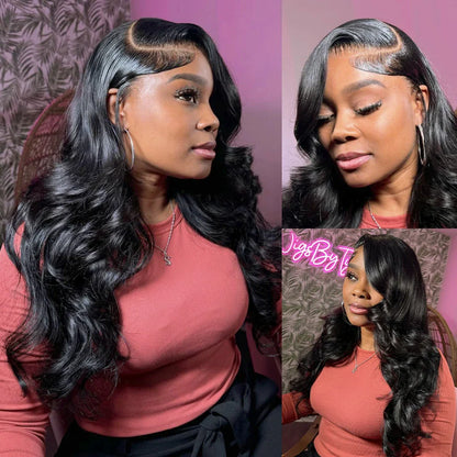 sengpan 250% 13x6 HD Transparent Body Wave Lace Frontal Wig Brazilian Water Wave Ready To Wear 5x5 Lace Closure Glueless Wigs For Women