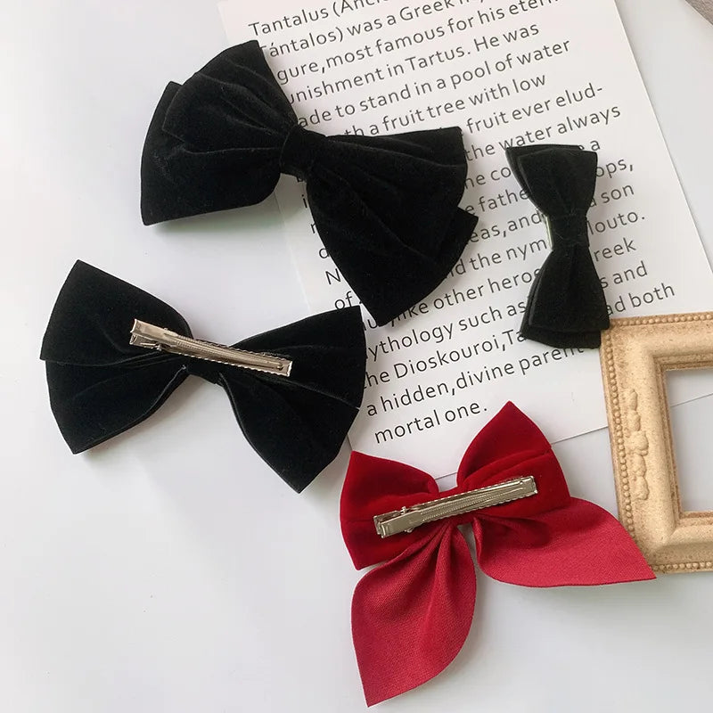 sengpan Oversized Bow Hair Accessories Fashion Satin Ribbon Hairpins Big Bow Hairpins Women Girls Satin Ladies Hairpins Cute