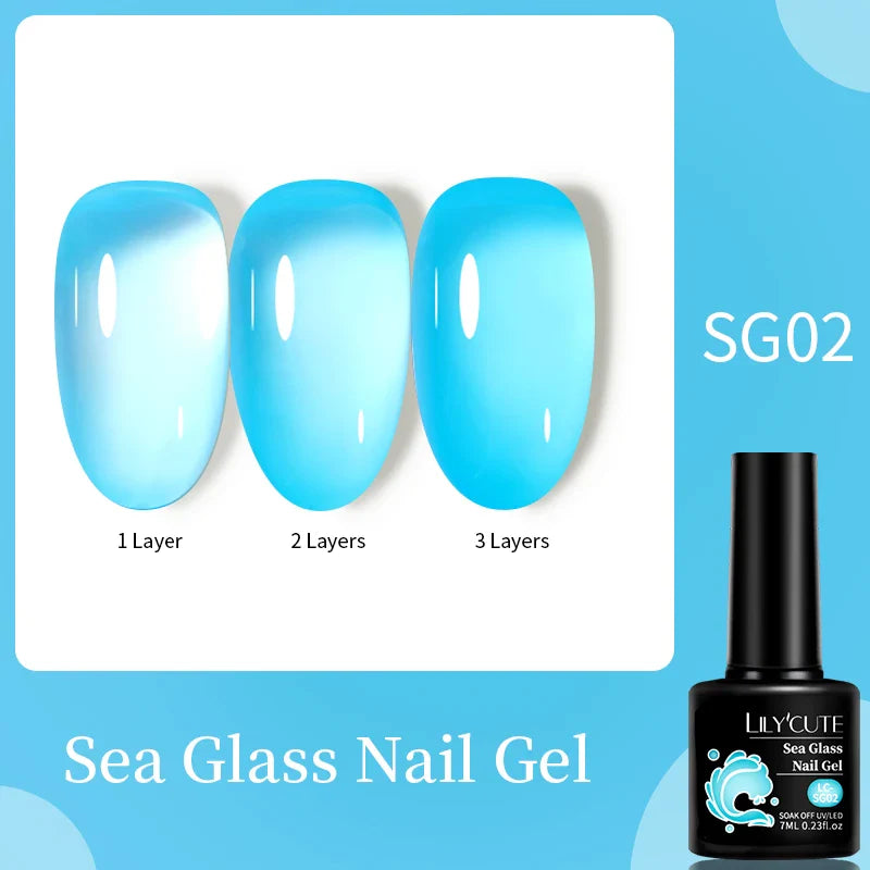 sengpan 7ML Aurora Top Coat Sparking Gel Nail Polish Semi Permanent UV Gel 2 In 1 Function Top Coat UV LED Nail Art Gel Varnish