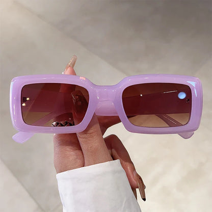 sengpan Retro Rectangle Sunglasses Women Fashion Square Gradient Candy Color Shades Sun Glasses Brand Design UV400 Female Eyewear