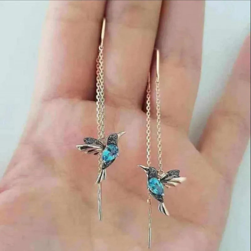 sengpan New Fashion Little Bird Drop Long Hanging Earrings for Women Elegant Girl Tassel Earring Stylish Jewelry Personality Gift