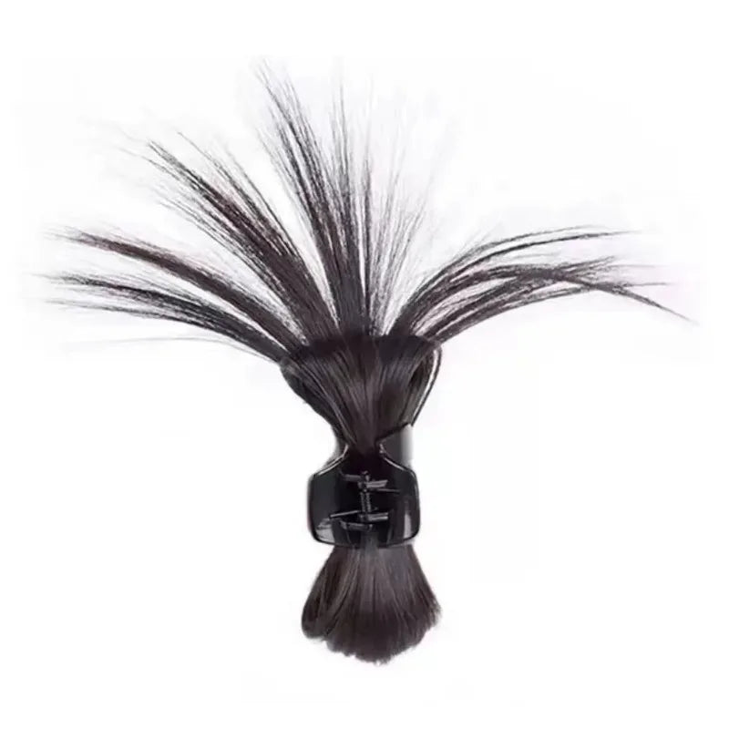 sengpan Wig High Ponytail Hair Clip Headdress Fashion Personality Korean y2k Girls Sweet Cool Wig Pad HairClaws Hairpin