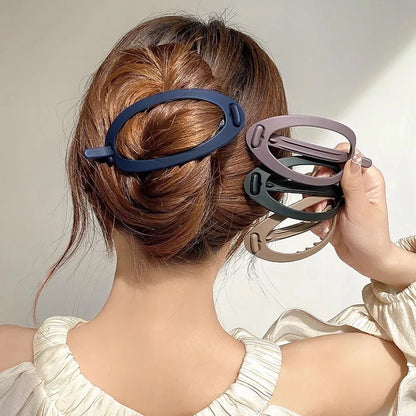 sengpan New Korean Big Size Duckbill Clip Hair Hairpin Top Clip Disk Plastic Hairgrips Clamps Women Makeup Headwear Hair Accessories