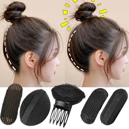 sengpan Puff Hair Head Cushion Invisible Fluffy Hair Clip Pad Sponge Pins Bun Bump Volume Hair Base for Women Girls Hair Accessory