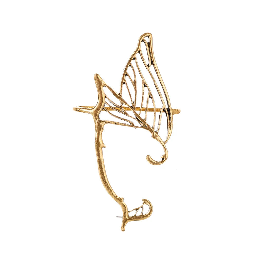 sengpan Korean Hollow Butterfly Fairy Wing Stud Earrings For Women Girl Ear Cuff Hanging One Piece Earring Pendientes Mujer Jewelry Gift