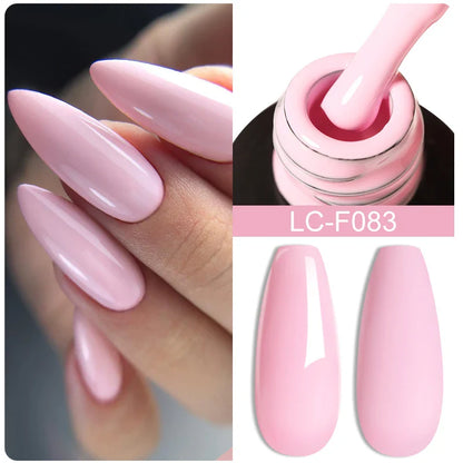 sengpan 8ML Clear Non Stick Hand Solid Extension Nail Gel Polish Carving Flower Nail Art Construction UV Gel Acrylic Varnishes