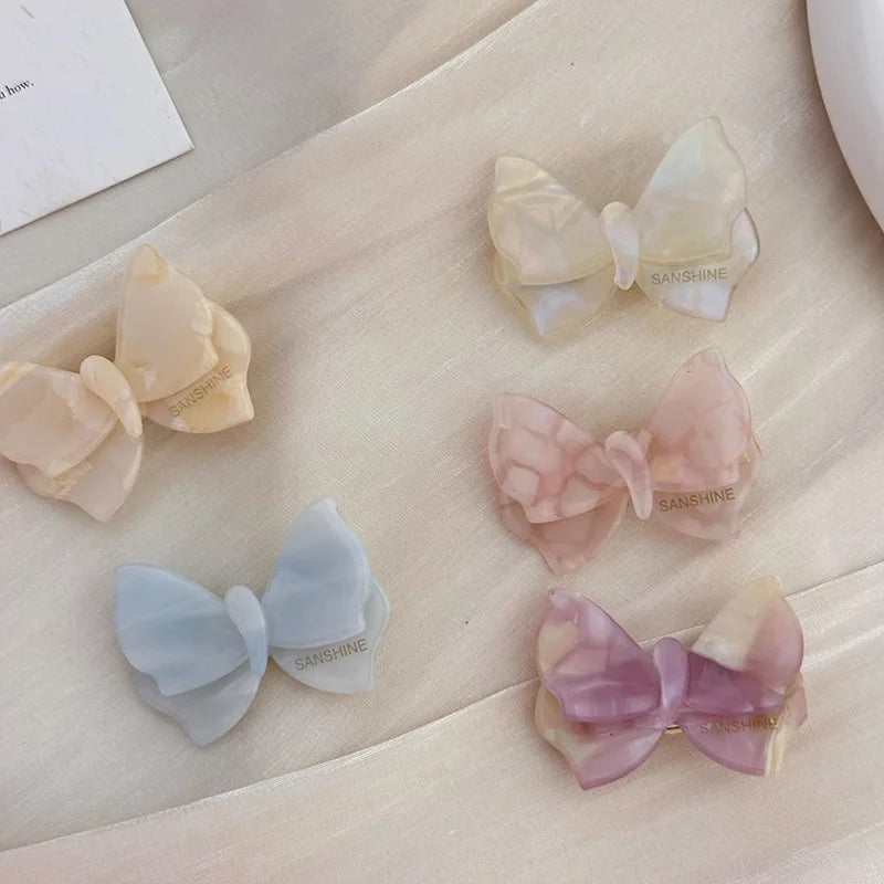 sengpan Mini korean hair accessories for girls women pins and clips butterfly bow Crab popular trendy leading fashion cute kawaii sweets