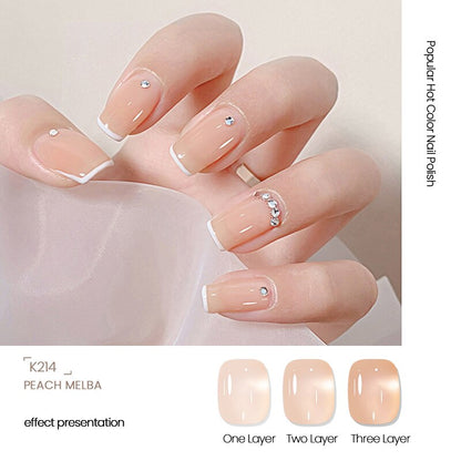 sengpan Nail Gel Polish 12ml Translucent Nude Jelly Gel Nail Polish Semi Permanent Soak Off UV LED Gel Varnish Nail Art Manicure