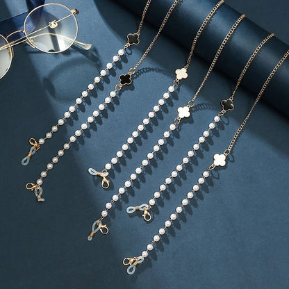 sengpan Sunglasses Masking Chains For Women Acrylic Pearl Crystal Eyeglasses Chains Lanyard Glass New Fashion Jewelry Wholesale