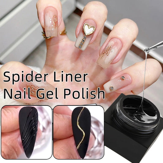 sengpan Semi-solid Drawing Gel Glue Magic Mirror Powder Spider Liner Nail Gel Polish Lamp Gel Lacquers Adhensive Glue Gel Manicures