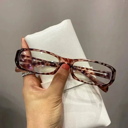 sengpan Japanese Korean Small Square Frame Glasses Women Retro Harajuku Eyeglasses Clear Reading Spectacle Blue Light Blocking Eyewears